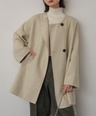 【センスオブプレイス/SENSE OF PLACE by URBAN RESEARCH】のリバーノーカラーミドルコート 人気、トレンドファッション・服の通販 founy(ファニー) ファッション Fashion レディースファッション WOMEN アウター Coat Outerwear コート Coats 2024年 2024 2024-2025秋冬・A/W Aw/Autumn/Winter/Fw/Fall/2024-2025 A/W・秋冬 Aw・Autumn/Winter・Fw・Fall-Winter 冬 Winter おすすめ Recommend インナー Inner シンプル Simple ストール Stall ミドル Middle 防寒 Cold Protection thumbnail GREIGE|ID: prp329100004193385 ipo3291000000029517035