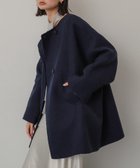 【センスオブプレイス/SENSE OF PLACE by URBAN RESEARCH】のリバーノーカラーミドルコート 人気、トレンドファッション・服の通販 founy(ファニー) ファッション Fashion レディースファッション WOMEN アウター Coat Outerwear コート Coats 2024年 2024 2024-2025秋冬・A/W Aw/Autumn/Winter/Fw/Fall/2024-2025 A/W・秋冬 Aw・Autumn/Winter・Fw・Fall-Winter 冬 Winter おすすめ Recommend インナー Inner シンプル Simple ストール Stall ミドル Middle 防寒 Cold Protection thumbnail NAVY|ID: prp329100004193385 ipo3291000000029517039