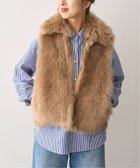 【スピック&スパン/Spick & Span】のCINQUANTA / チンクアンタ FUR ZIP VEST P-960 人気、トレンドファッション・服の通販 founy(ファニー) ファッション Fashion レディースファッション WOMEN アウター Coat Outerwear トップス・カットソー Tops/Tshirt ベスト/ジレ Gilets/Vests thumbnail ベージュ|ID: prp329100004193417 ipo3291000000029160648