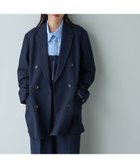 【コーエン/COEN】のツイルダブルジャケット 人気、トレンドファッション・服の通販 founy(ファニー) ファッション Fashion レディースファッション WOMEN アウター Coat Outerwear ジャケット Jackets おすすめ Recommend サスペンダー Suspenders ジャケット Jacket セットアップ Set Up ツイード Tweed ポケット Pocket thumbnail NAVY|ID: prp329100004193483 ipo3291000000029048474