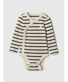 【ギャップ/GAP / KIDS】のクロスオーバー リブ ボディスーツ (ベビー) BLACK WHITE STRIPE|ID: prp329100004193538 ipo3291000000029510084