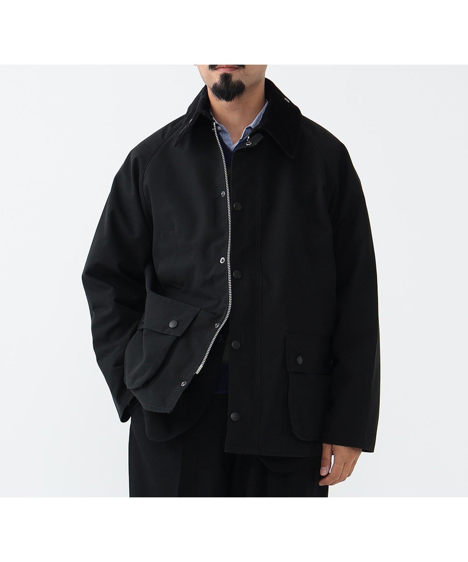 【ビームス/BEAMS / MEN】の【別注】Barbour / BEDALE 2Layer Classic Fit インテリア・キッズ・メンズ・レディースファッション・服の通販 founy(ファニー) 　ファッション　Fashion　メンズファッション　MEN　クラシック　Classic　コーデュロイ　Corduroy　ジャケット　Jacket　スリーブ　Sleeve　バランス　Balance　パターン　Pattern　フィット　Fit　人気　Popularity　別注　Special Order　定番　Standard　Black/dress_Gor|ID: prp329100004193568 ipo3291000000029494750