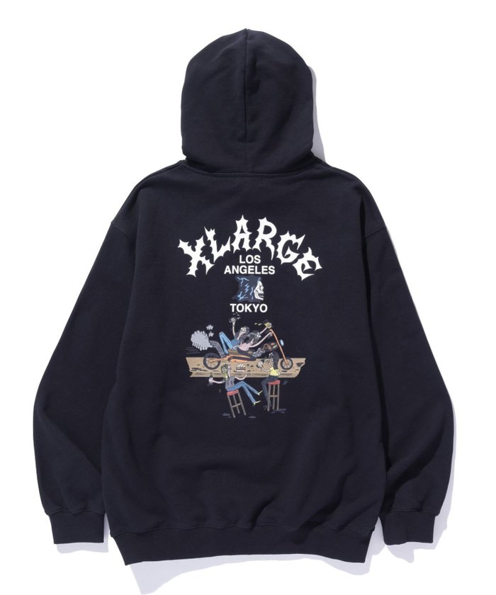 【エクストララージ/XLARGE / MEN】のHANG OUT HOODED SWEATSHIRT インテリア・キッズ・メンズ・レディースファッション・服の通販 founy(ファニー) https://founy.com/ ファッション Fashion メンズファッション MEN トップス・カットソー Tops/Tshirt/Men パーカ Sweats シャツ Shirts 2024年 2024 2024-2025秋冬・A/W Aw/Autumn/Winter/Fw/Fall/2024-2025 冬 Winter グラフィック Graphic パーカー Hoodie フロント Front プリント Print |ID: prp329100004193626 ipo3291000000029493739