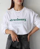 【リベリー/Riberry】のGILDAN strasbourgプリントロンT 人気、トレンドファッション・服の通販 founy(ファニー) ファッション Fashion レディースファッション WOMEN トップス・カットソー Tops/Tshirt ロング / Tシャツ T-Shirts おすすめ Recommend カーディガン Cardigan スラックス Slacks スリーブ Sleeve デニム Denim ベスト Vest ボトム Bottom マーメイド Mermaid ロング Long 人気 Popularity thumbnail ホワイト×グリーン|ID: prp329100004193665 ipo3291000000029049571