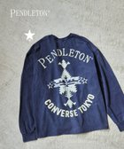 【コンバーストウキョウ/CONVERSE TOKYO】の【PENDLETON】BACK PRINT LONGSLEEVE TEE 人気、トレンドファッション・服の通販 founy(ファニー) ファッション Fashion レディースファッション WOMEN トップス・カットソー Tops/Tshirt アメリカン American グラフィック Graphic シンプル Simple フロント Front プリント Print ルーズ Loose ワンポイント One Point thumbnail ネイビー|ID: prp329100004193728 ipo3291000000029049933