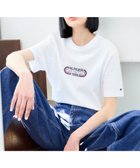 【トミーヒルフィガー/TOMMY HILFIGER】の【オンライン・一部店舗限定】トラックロゴTシャツ ホワイト|ID: prp329100004193759 ipo3291000000029050126