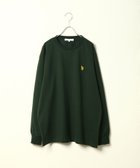 【ジップファイブ/ZIP FIVE】のクルーネックロンT 人気、トレンドファッション・服の通販 founy(ファニー) ファッション Fashion レディースファッション WOMEN トップス・カットソー Tops/Tshirt ロング / Tシャツ T-Shirts シンプル Simple ストレッチ Stretch ベーシック Basic ワンポイント One Point thumbnail ダークグリーン|ID: prp329100004193900 ipo3291000000029051036