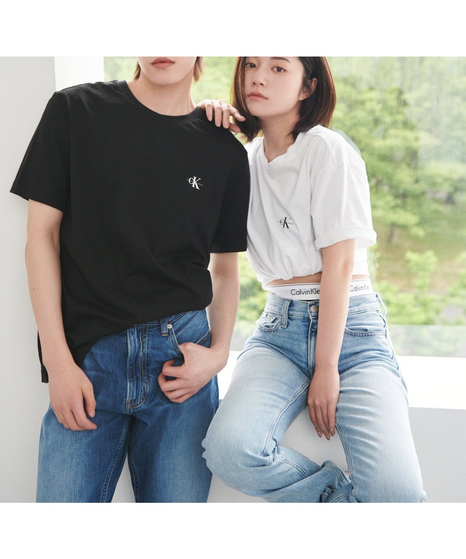 【カルバンクライン/Calvin Klein】の【WEB限定】ユニセックス CK ロゴ リラックスフィット Tシャツ 2枚セット 人気、トレンドファッション・服の通販 founy(ファニー) 　ファッション　Fashion　レディースファッション　WOMEN　トップス・カットソー　Tops/Tshirt　シャツ/ブラウス　Shirts/Blouses　ロング / Tシャツ　T-Shirts　インナー　Inner　トレンド　Trend　フィット　Fit　リラックス　Relax　ワンポイント　One Point　 other-1|ID: prp329100004193968 ipo3291000000029051482