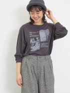 【サマンサモスモス/Samansa Mos2】のネコ転写プリントカットソー 人気、トレンドファッション・服の通販 founy(ファニー) ファッション Fashion レディースファッション WOMEN トップス・カットソー Tops/Tshirt カットソー Cut and Sewn おすすめ Recommend カットソー Cut And Sew ネコ Cat プリント Print ベーシック Basic thumbnail チャコールグレー|ID: prp329100004194026 ipo3291000000029051997