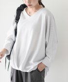 【アールピーエス/rps】のラメサカリバ裾タックプルオーバー 人気、トレンドファッション・服の通販 founy(ファニー) ファッション Fashion レディースファッション WOMEN トップス・カットソー Tops/Tshirt プルオーバー Pullover ダブル Double フェイス Face フロント Front ポケット Pocket エレガント 上品 Elegant thumbnail オフホワイト|ID: prp329100004194072 ipo3291000000029052279