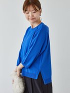 【テチチ/Te chichi】の【接触冷感】7分袖クルーネックニット 人気、トレンドファッション・服の通販 founy(ファニー) ファッション Fashion レディースファッション WOMEN トップス・カットソー Tops/Tshirt ニット Knit Tops おすすめ Recommend thumbnail ブルー|ID: prp329100004194073 ipo3291000000029052284