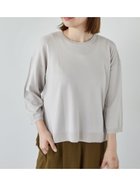 【テチチ/Te chichi】の【接触冷感】7分袖クルーネックニット 人気、トレンドファッション・服の通販 founy(ファニー) ファッション Fashion レディースファッション WOMEN トップス・カットソー Tops/Tshirt ニット Knit Tops おすすめ Recommend thumbnail グレー|ID: prp329100004194073 ipo3291000000029052285