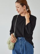 【テチチ/Te chichi】の【接触冷感】7分袖クルーネックニット 人気、トレンドファッション・服の通販 founy(ファニー) ファッション Fashion レディースファッション WOMEN トップス・カットソー Tops/Tshirt ニット Knit Tops おすすめ Recommend thumbnail ブラック|ID: prp329100004194073 ipo3291000000029052286