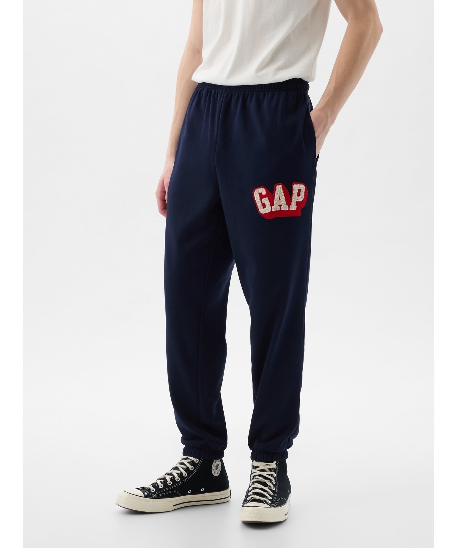 【ギャップ/GAP】のGAP1969ロゴ ジョガーパンツ(ユニセックス) インテリア・キッズ・メンズ・レディースファッション・服の通販 founy(ファニー) 　ファッション　Fashion　レディースファッション　WOMEN　パンツ　Pants　スウェット　Sweat　ワーク　Work　TAPESTRY_NAVY|ID: prp329100004194102 ipo3291000000029524166