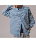 【エディフィス/EDIFICE / MEN】のTHOMAS MASON(トーマスメイソン) オーバーサイズ レギュラーカラーシャツ 人気、トレンドファッション・服の通販 founy(ファニー) ファッション Fashion メンズファッション MEN thumbnail サックスベース|ID: prp329100004194468 ipo3291000000029487897