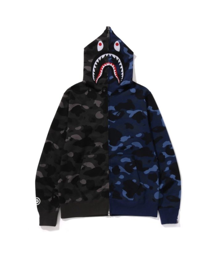 【その他のブランド/Other】のCOLOR CAMO SEPARATE SHARK FZ HOODIE インテリア・キッズ・メンズ・レディースファッション・服の通販 founy(ファニー) https://founy.com/ ファッション Fashion メンズファッション MEN フェルト Felt フロント Front プリント Print ポケット Pocket モチーフ Motif ラバー Rubber |ID: prp329100004194743 ipo3291000000029538143