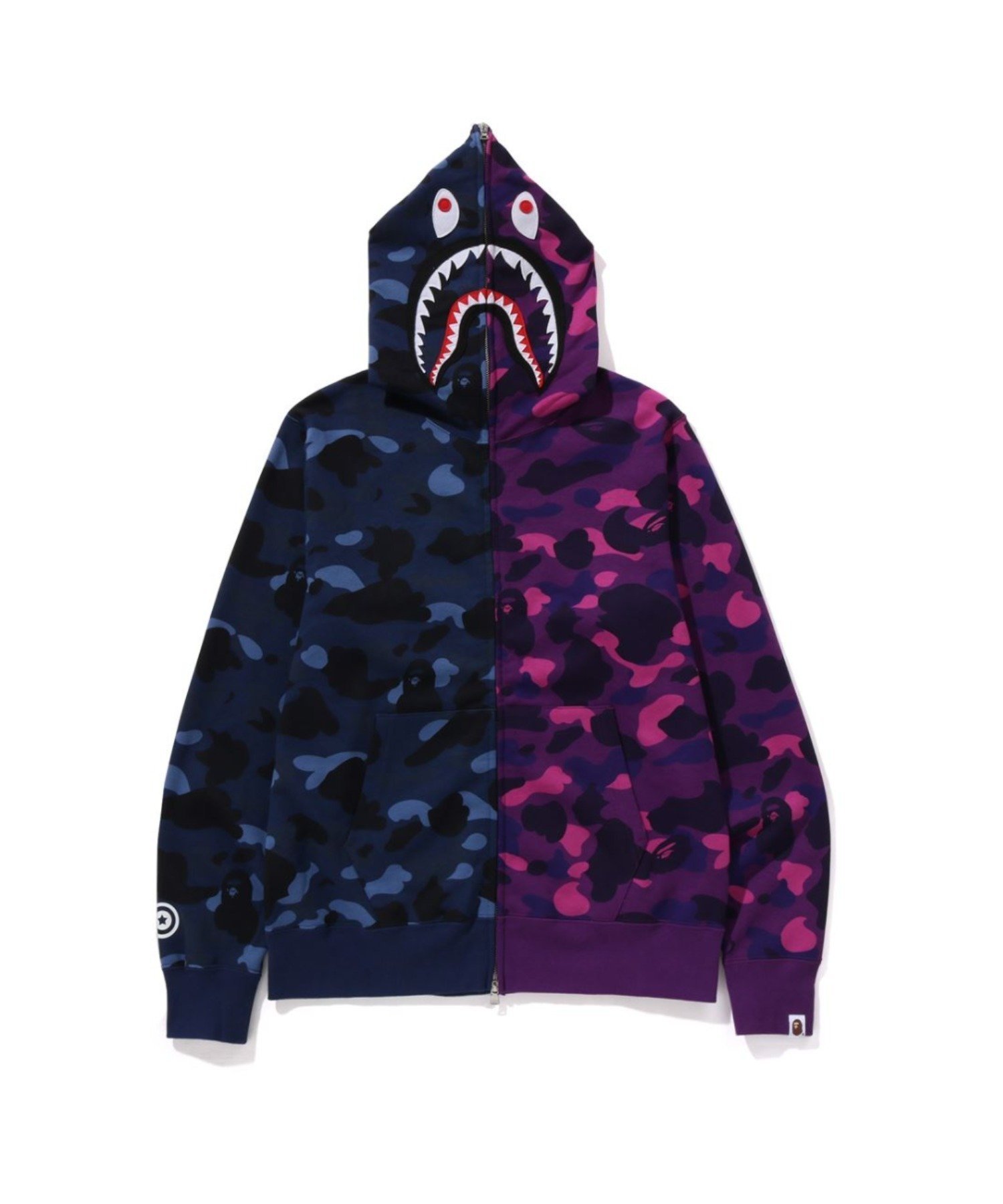 【その他のブランド/Other】のCOLOR CAMO SEPARATE SHARK FZ HOODIE インテリア・キッズ・メンズ・レディースファッション・服の通販 founy(ファニー) 　ファッション　Fashion　メンズファッション　MEN　フェルト　Felt　フロント　Front　プリント　Print　ポケット　Pocket　モチーフ　Motif　ラバー　Rubber　NYxPP|ID: prp329100004194743 ipo3291000000029538147