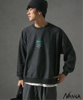 【ジャーナルスタンダード レリューム/JOURNAL STANDARD relume / MEN】のNANGA / ナンガ 別注 プリントスウェット 人気、トレンドファッション・服の通販 founy(ファニー) ファッション Fashion メンズファッション MEN アウトドア Outdoor ジャケット Jacket スウェット Sweat スリーブ Sleeve フロント Front プリント Print 別注 Special Order リラックス Relax |ID:prp329100004194755