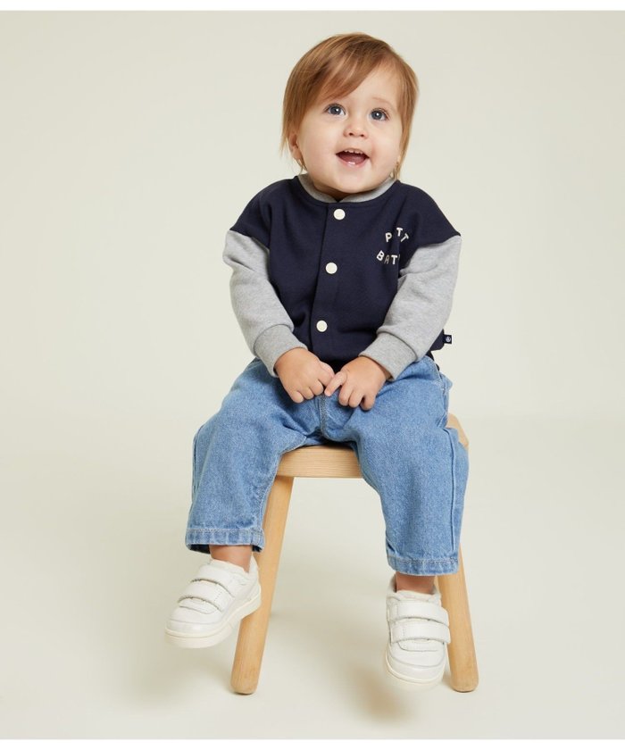 【プチバトー/PETIT BATEAU / KIDS】のスウェットバイカラーカーディガン インテリア・キッズ・メンズ・レディースファッション・服の通販 founy(ファニー) https://founy.com/ ファッション Fashion キッズファッション KIDS クール Cool 羽織 Haori |ID: prp329100004194815 ipo3291000000029523264