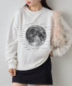 【チャオパニックティピー/CIAOPANIC TYPY】の【UNISEX】MOON/EARTHスウェット ホワイト|ID: prp329100004194935 ipo3291000000029059525