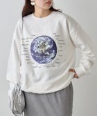 【チャオパニックティピー/CIAOPANIC TYPY】の【UNISEX】MOON/EARTHスウェット 人気、トレンドファッション・服の通販 founy(ファニー) ファッション Fashion レディースファッション WOMEN トップス・カットソー Tops/Tshirt パーカ Sweats スウェット Sweat インナー Inner 春 Spring 秋 Autumn/Fall カーゴパンツ Cargo Pants ジャケット Jacket スウェット Sweat デニム Denim ハーフ Half ベスト Vest ユニセックス Unisex ワイド Wide 冬 Winter 再入荷 Restock/Back In Stock/Re Arrival おすすめ Recommend 夏 Summer thumbnail ホワイトその他1|ID: prp329100004194935 ipo3291000000029059527