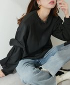 【ナチュラルクチュール/natural couture】の袖リボンダンボールプルオーバー ブラック|ID: prp329100004194957 ipo3291000000029059746