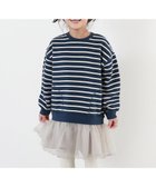 【デビロック/devirock / KIDS】の裏起毛 裾チュールワンピース 長袖ワンピース ワンピース 005-ネイビー|ID: prp329100004195078 ipo3291000000029497001