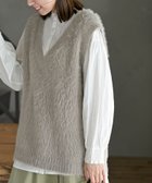 【アールピーエス/rps】のフェザーVネックベスト 人気、トレンドファッション・服の通販 founy(ファニー) ファッション Fashion レディースファッション WOMEN アウター Coat Outerwear トップス・カットソー Tops/Tshirt ベスト/ジレ Gilets/Vests Vネック V-Neck インナー Inner カットソー Cut And Sew フェザー Feather ベスト Vest thumbnail グレージュ|ID: prp329100004195133 ipo3291000000029060909