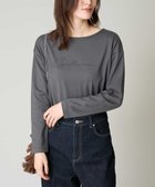 【アー ヴェー ヴェー/a.v.v】の【コットン100%】大人のロゴロンT 人気、トレンドファッション・服の通販 founy(ファニー) ファッション Fashion レディースファッション WOMEN トップス・カットソー Tops/Tshirt ロング / Tシャツ T-Shirts インナー Inner 秋 Autumn/Fall シンプル Simple スウェット Sweat デコルテ Decolletage ベーシック Basic 再入荷 Restock/Back In Stock/Re Arrival おすすめ Recommend thumbnail ダークグレー|ID: prp329100004195196 ipo3291000000029061282