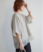 【ノッチ/notch】のオーガンジーTブラウス 人気、トレンドファッション・服の通販 founy(ファニー) ファッション Fashion レディースファッション WOMEN トップス・カットソー Tops/Tshirt シャツ/ブラウス Shirts/Blouses オーガンジー Organdy シアー Sheer シンプル Simple ビッグ Big フェミニン Feminine ベーシック Basic ボトム Bottom 無地 Plain Color thumbnail ベージュ|ID: prp329100004195221 ipo3291000000029061421