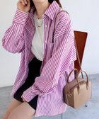 【その他のブランド/Other】のカラーストライプ 長袖 シャツ 人気、トレンドファッション・服の通販 founy(ファニー) ファッション Fashion レディースファッション WOMEN トップス・カットソー Tops/Tshirt シャツ/ブラウス Shirts/Blouses おすすめ Recommend ストライプ Stripe トレンド Trend ベーシック Basic 長袖 Long Sleeve thumbnail ホワイト×パープル|ID: prp329100004195223 ipo3291000000029061432