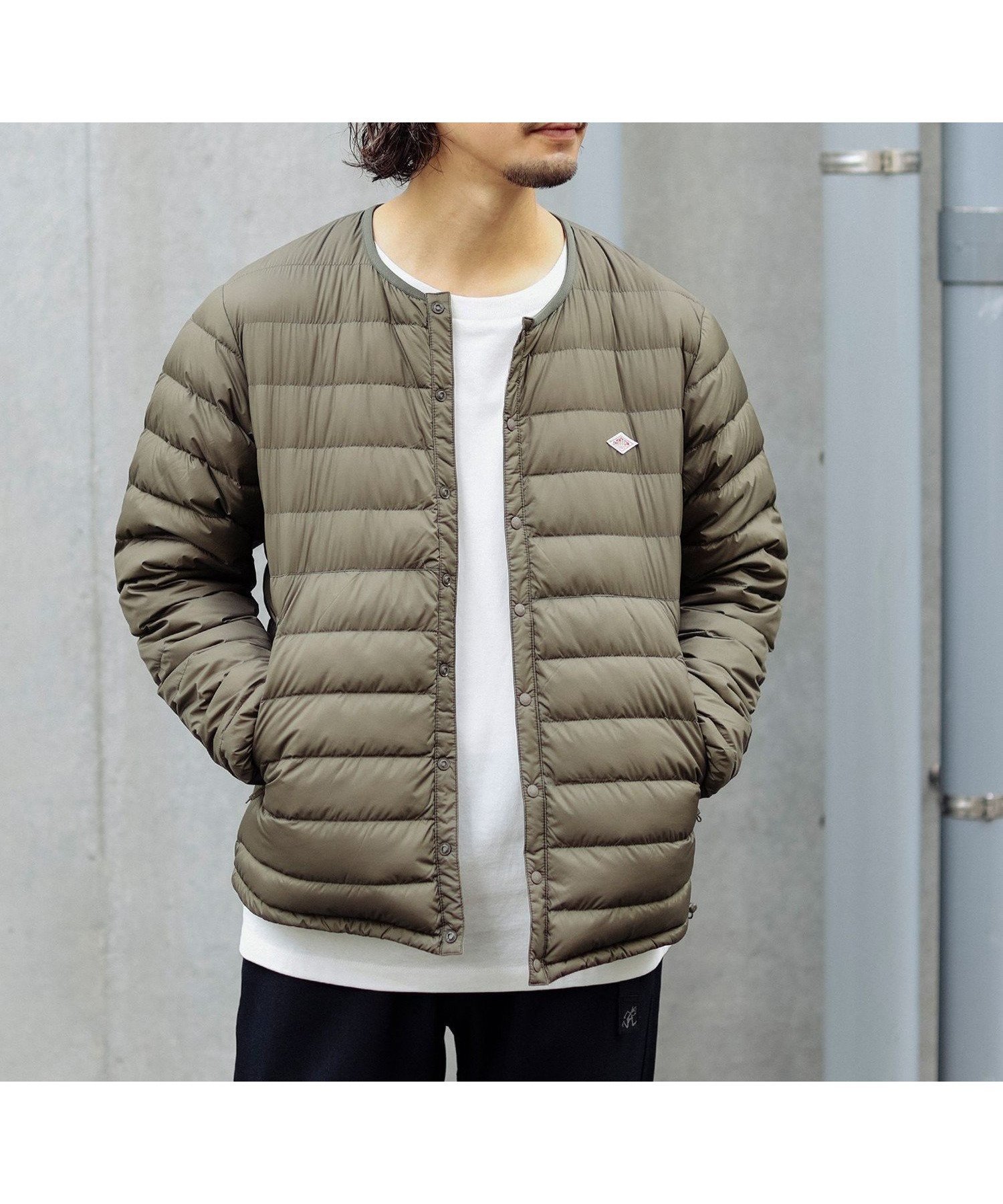 【ビーミングライフストア/B:MING LIFE STORE / MEN】のDANTON / MEN S CREWNECK INNER DOWN JACKET 24AW インテリア・キッズ・メンズ・レディースファッション・服の通販 founy(ファニー) 　ファッション　Fashion　メンズファッション　MEN　インナー　Inner　カットソー　Cut And Sew　軽量　Lightweight　シンプル　Simple　ジャケット　Jacket　タフタ　Taffeta　ダウン　Down　ドローコード　Draw Cord　バランス　Balance　フィット　Fit　フロント　Front　ポケット　Pocket　レギュラー　Regular　2024年　2024　2024-2025秋冬・A/W　Aw/Autumn/Winter/Fw/Fall/2024-2025　OLIVE|ID: prp329100004195386 ipo3291000000029373912