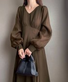 【ジュノア/JUNOAH】のFILLOU レイヤードワンピース 人気、トレンドファッション・服の通販 founy(ファニー) ファッション Fashion レディースファッション WOMEN ワンピース Dress チュール Tulle thumbnail ブラウン|ID: prp329100004195540 ipo3291000000029464425