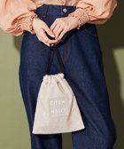 【その他のブランド/Other】のCITEN キラキラニットクリアロゴキンチャクショルダーバッグ 人気、トレンドファッション・服の通販 founy(ファニー) ファッション Fashion レディースファッション WOMEN トップス・カットソー Tops/Tshirt ニット Knit Tops プリント Print 定番 Standard 巾着 Purse 旅行 Travel thumbnail BEIGE|ID: prp329100004195682 ipo3291000000029064080