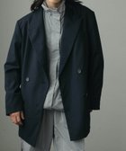 【キャナルジーン/CANAL JEAN】のanuke(アンヌーク) オーバーサイズダブルジャケット/62420105 人気、トレンドファッション・服の通販 founy(ファニー) ファッション Fashion レディースファッション WOMEN アウター Coat Outerwear ジャケット Jackets おすすめ Recommend ジャケット Jacket セットアップ Set Up ダブル Double チェック Check 無地 Plain Color thumbnail ネイビー|ID: prp329100004196233 ipo3291000000029068092