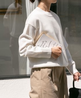 【アーバンリサーチ ドアーズ/URBAN RESEARCH DOORS】 『洗濯可』FORK SPOON ウーステッドヤーンクルーネックニット人気、トレンドファッション・服の通販 founy(ファニー) ファッション Fashion レディースファッション WOMEN トップス・カットソー Tops/Tshirt ニット Knit Tops 2024年 2024 2024-2025秋冬・A/W Aw/Autumn/Winter/Fw/Fall/2024-2025 A/W・秋冬 Aw・Autumn/Winter・Fw・Fall-Winter 冬 Winter シンプル Simple ベーシック Basic ボーダー Border 定番 Standard |ID:prp329100004196253