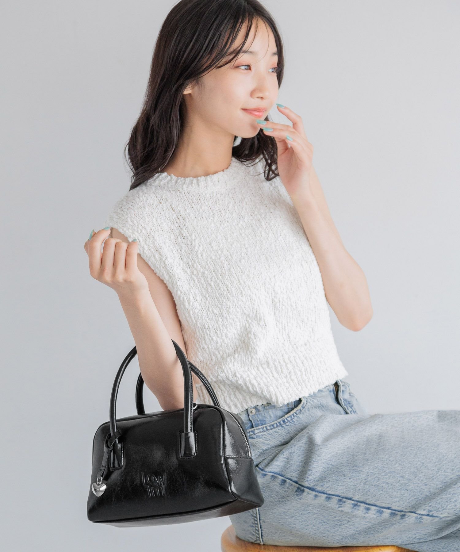 【ローリーズファーム/LOWRYS FARM】のエンボスボストンBAG インテリア・キッズ・メンズ・レディースファッション・服の通販 founy(ファニー) 　ファッション　Fashion　レディースファッション　WOMEN　バッグ　Bag　ボストンバッグ　Boston Bag　ブラック09|ID: prp329100004196256 ipo3291000000029068306