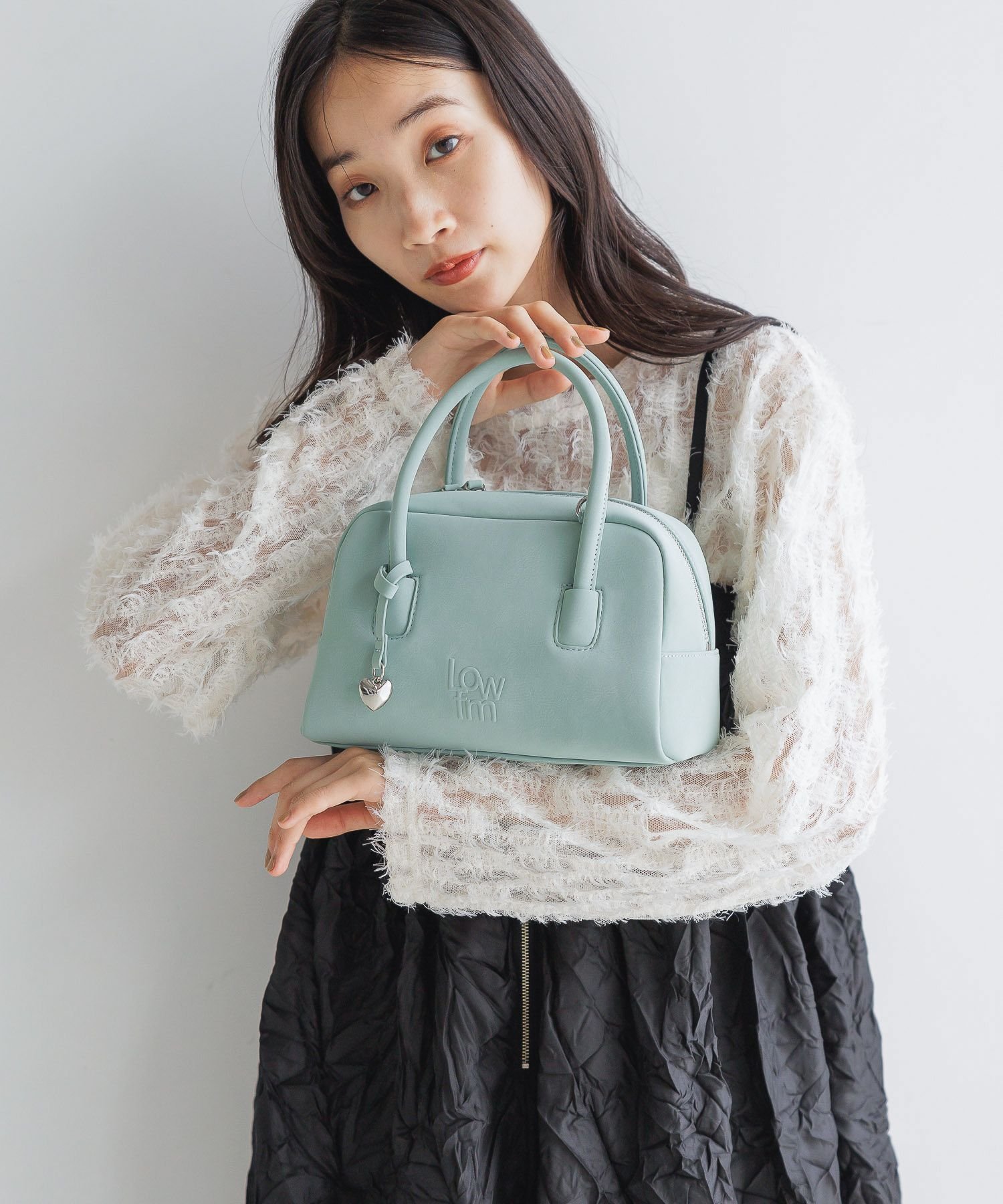 【ローリーズファーム/LOWRYS FARM】のエンボスボストンBAG インテリア・キッズ・メンズ・レディースファッション・服の通販 founy(ファニー) 　ファッション　Fashion　レディースファッション　WOMEN　バッグ　Bag　ボストンバッグ　Boston Bag　グリーン72|ID: prp329100004196256 ipo3291000000029496381