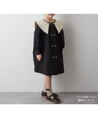 【リジェール/riziere / KIDS】のダブルボタンバイカラー襟ワンピース 人気、トレンドファッション・服の通販 founy(ファニー) ファッション Fashion キッズファッション KIDS ワンピース Dress/Kids ダブル Double thumbnail BLACK|ID: prp329100004196409 ipo3291000000029137330