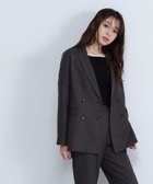 【ナチュラル ビューティー ベーシック/NATURAL BEAUTY BASIC】のシャークスキン SETUP ダブルブレストジャケット 24AW 人気、トレンドファッション・服の通販 founy(ファニー) ファッション Fashion レディースファッション WOMEN アウター Coat Outerwear ジャケット Jackets 2024年 2024 2024-2025秋冬・A/W Aw/Autumn/Winter/Fw/Fall/2024-2025 ジャケット Jacket セットアップ Set Up メランジ Melange ワイド Wide 人気 Popularity 定番 Standard thumbnail ダークブラウン1|ID: prp329100004196425 ipo3291000000029069603