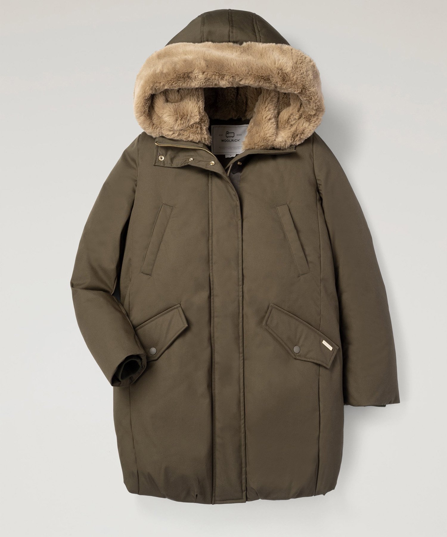 【ウールリッチ/WOOLRICH】のコクーンパーカ / COCOON PARKA インテリア・キッズ・メンズ・レディースファッション・服の通販 founy(ファニー) 　ファッション　Fashion　レディースファッション　WOMEN　トップス・カットソー　Tops/Tshirt　パーカ　Sweats　コクーン　Cocoon　定番　Standard　フェイクファー　Faux Fur　フェミニン　Feminine　フロント　Front　ポケット　Pocket　リアル　Real　ループ　Loop　エレガント 上品　Elegant　DARK GREEN|ID: prp329100004196533 ipo3291000000029157767