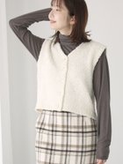 【テチチ/Te chichi】のファンシーヤーンVネックベスト 人気、トレンドファッション・服の通販 founy(ファニー) ファッション Fashion レディースファッション WOMEN アウター Coat Outerwear トップス・カットソー Tops/Tshirt ベスト/ジレ Gilets/Vests Vネック V-Neck ショート Short ベスト Vest メタル Metal thumbnail オフホワイト|ID: prp329100004196538 ipo3291000000029157809