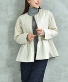 【インタープラネット/INTERPLANET】のタフタ*キルトペプラムショートコート 人気、トレンドファッション・服の通販 founy(ファニー) ファッション Fashion レディースファッション WOMEN アウター Coat Outerwear コート Coats タフタ Taffeta thumbnail オフホワイト|ID: prp329100004196554 ipo3291000000029070468