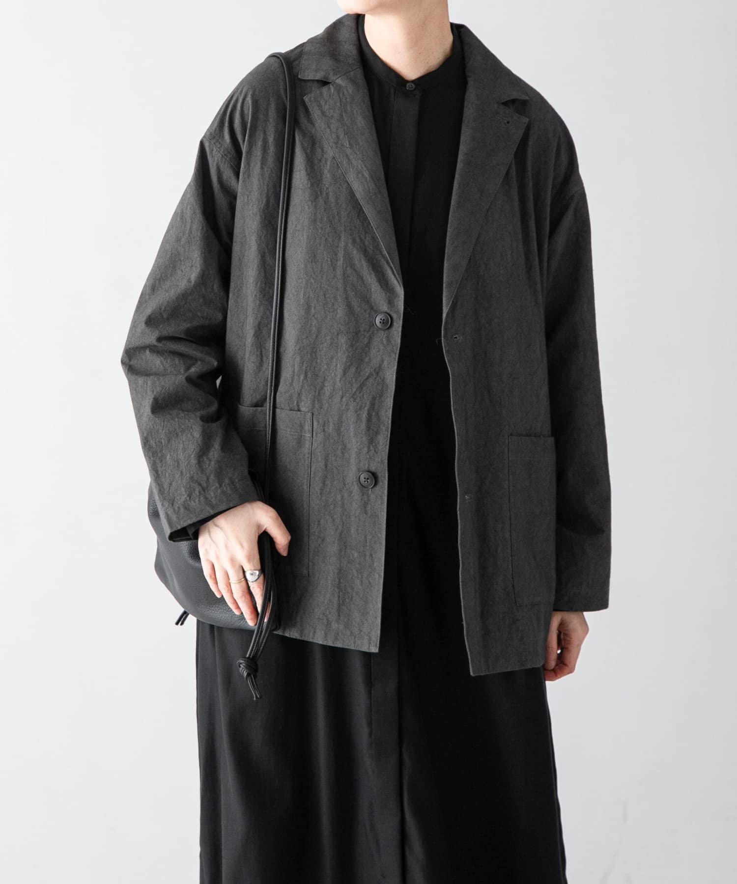 【かぐれ/kagure / URBAN RESEARCH】のコットンテーラードジャケット インテリア・キッズ・メンズ・レディースファッション・服の通販 founy(ファニー) 　ファッション　Fashion　レディースファッション　WOMEN　アウター　Coat Outerwear　ジャケット　Jackets　テーラードジャケット　Tailored Jackets　秋　Autumn/Fall　カーディガン　Cardigan　サロペット　Overalls　ジャケット　Jacket　冬　Winter　A/W・秋冬　Aw・Autumn/Winter・Fw・Fall-Winter　おすすめ　Recommend　2024年　2024　エレガント 上品　Elegant　2024-2025秋冬・A/W　Aw/Autumn/Winter/Fw/Fall/2024-2025　CHARCOAL|ID: prp329100004196597 ipo3291000000029121824