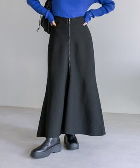 【パルグループ/PAL GROUP】の【mystic】ZIPニットマーメイドスカート 人気、トレンドファッション・服の通販 founy(ファニー) ファッション Fashion レディースファッション WOMEN スカート Skirt おすすめ Recommend ストレッチ Stretch スニーカー Sneakers フレア Flare マーメイド Mermaid |ID:prp329100004196704