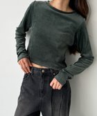 【キャナルジーン/CANAL JEAN】のEl mar(エルマール) ベロアフィットロングTシャツ 人気、トレンドファッション・服の通販 founy(ファニー) ファッション Fashion レディースファッション WOMEN トップス・カットソー Tops/Tshirt シャツ/ブラウス Shirts/Blouses ロング / Tシャツ T-Shirts ベロア Velour おすすめ Recommend シンプル Simple トレンド Trend フィット Fit ベロア Velor ボトム Bottom thumbnail グリーン|ID: prp329100004196791 ipo3291000000029072273