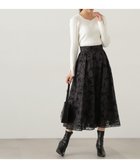 【プロポーション ボディドレッシング/PROPORTION BODY DRESSING】のフロッキーフレアスカート 24AW 人気、トレンドファッション・服の通販 founy(ファニー) ファッション Fashion レディースファッション WOMEN スカート Skirt Aライン/フレアスカート Flared A-Line Skirts 2024年 2024 2024-2025秋冬・A/W Aw/Autumn/Winter/Fw/Fall/2024-2025 オーガンジー Organdy フレア Flare 秋 Autumn/Fall thumbnail ブラック|ID: prp329100004196794 ipo3291000000029072322