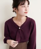 【ナチュラルクチュール/natural couture】の配色使いパール付きボウタイニット 人気、トレンドファッション・服の通販 founy(ファニー) ファッション Fashion レディースファッション WOMEN トップス・カットソー Tops/Tshirt ニット Knit Tops クラシカル Classical なめらか Smooth パール Pearl フィット Fit ボトム Bottom 無地 Plain Color おすすめ Recommend 2024年 2024 2024-2025秋冬・A/W Aw/Autumn/Winter/Fw/Fall/2024-2025 thumbnail ボルドー|ID: prp329100004196871 ipo3291000000029200635