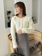 【リリーブラウン/Lily Brown】のケーブルニットフーディー 人気、トレンドファッション・服の通販 founy(ファニー) ファッション Fashion レディースファッション WOMEN トップス・カットソー Tops/Tshirt ニット Knit Tops A/W・秋冬 Aw・Autumn/Winter・Fw・Fall-Winter おすすめ Recommend オレンジ Orange コンパクト Compact シアー Sheer ショート Short ジャケット Jacket バランス Balance ボトム Bottom thumbnail WHT[001]|ID: prp329100004196881 ipo3291000000029073037