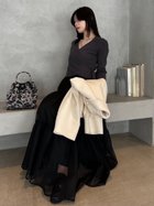 【フレイ アイディー/FRAY I.D】のニットドッキングカシュクールワンピース 人気、トレンドファッション・服の通販 founy(ファニー) ファッション Fashion レディースファッション WOMEN ワンピース Dress アシンメトリー Asymmetry オーガンジー Organdy カシュクール Cachecoeur キャミソール Camisole サテン Satin シアー Sheer ティアードスカート Tiered Skirt デコルテ Decolletage ドッキング Docking メタル Metal リブニット Rib Knit リボン Ribbon リュクス Luxe ホリデーシーズン Holiday thumbnail CGRY[007]|ID: prp329100004196938 ipo3291000000029073508